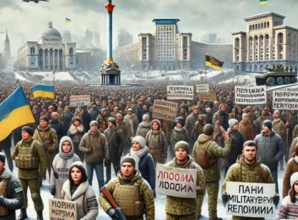 Мирний пікет на Майдані: родичі військових вимагають чітких строків служби