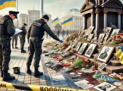 У Києві затримали порушника, що пошкодив меморіали на Майдані