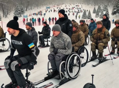 Адаптивні лижі в Києві: перше тренування для ветеранів та людей з інвалідністю