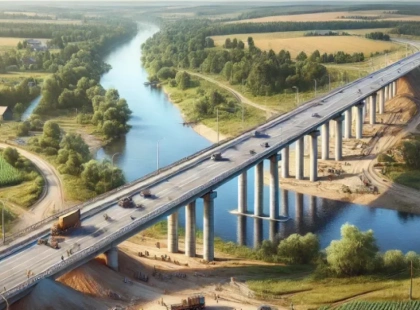 Київська область відновила важливий міст через річку Тетерів