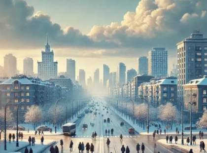 Мінлива хмарність та весняне тепло до +8°С: прогноз погоди по Київщині на 1 січня