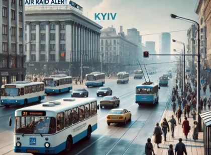Відновлення руху громадського транспорту в Києві під час повітряних тривог: що нового?