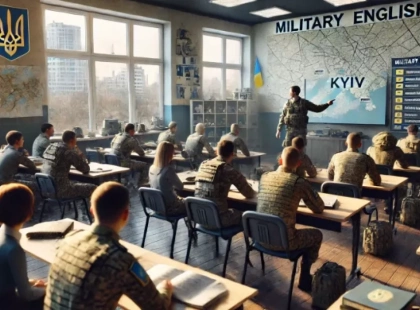 Безкоштовне навчання військовій англійській для жителів Київщини