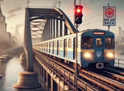 Київ: чи поїдуть поїзди метро мостами під час тривог?