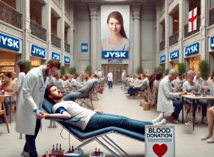 Донорський захід у JYSK на Кільцевій: стань донором та отримай знижку