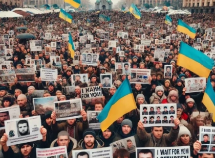 Акція «Наші ще не вдома»: Підтримка зниклих безвісти та полонених військових на Майдані