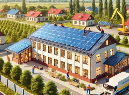 Німецькі партнери передали сонячні панелі для Білогородки на Київщині: деталі проекту