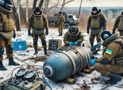 Піротехніки знищили авіабомбу часів Другої світової в Києві