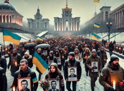 Хода пам'яті в Києві: Вшанування перших загиблих Героїв Небесної сотні
