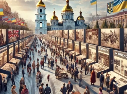 «В єдності сила»: виставка на Софійській площі, яка нагадує про єдність України