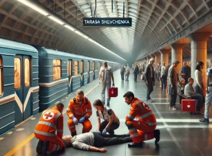 Літній чоловік помер на станції метро «Тараса Шевченка» у Києві