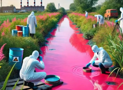 Рожеве забруднення води на Київщині: що сталося з водою?
