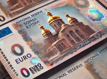 У Києві випустили банкноту «0 євро» із Софійським собором — дізнайтесь більше