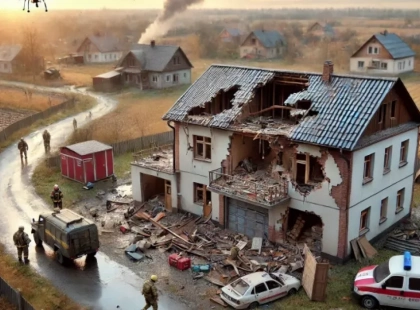 Падіння уламків російських дронів на Київщині: пошкодження в Броварському районі