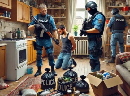 У Києві чоловік зберігав вибухівку та наркотики: порушника затримано