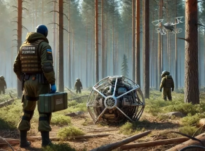 На Київщині лісник знайшов небезпечну частину російського безпілотника