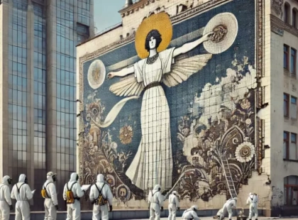 Мозаїка Алли Горської в небезпеці: тріщини та осипання на «Вітрі»