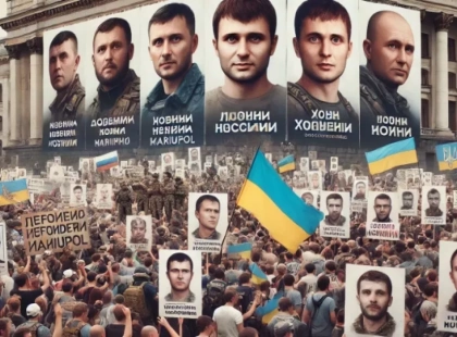 1000 днів у неволі: акція на підтримку полонених захисників Маріуполя