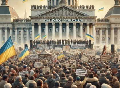Акція на підтримку військовополонених біля Верховної Ради в Києві