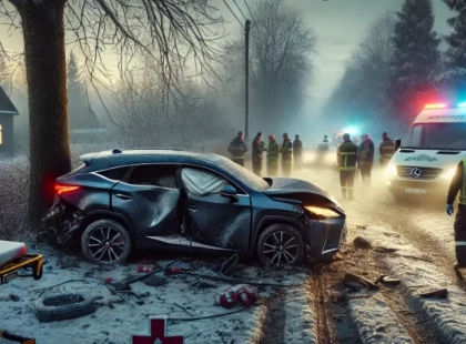 Трагічна аварія на Вишгородщині: водій Lexus не впорався з керуванням