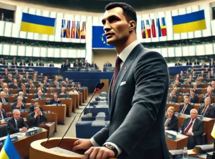 Віталій Кличко отримав премію Павла Адамовича та виступив у Європарламенті