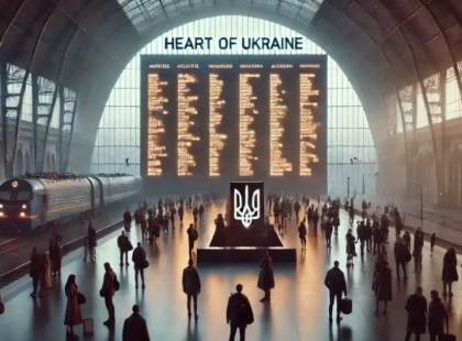 Інсталяція «Серце України» у Києві: пам'ять про загиблих Героїв