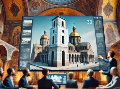У Софії Київській презентували інноваційну 3D модель Дзвіниці