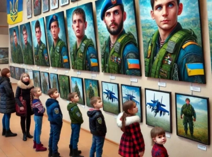 У Василькові відкрилася унікальна виставка дитячих художніх творів про льотчиків-“привидів”