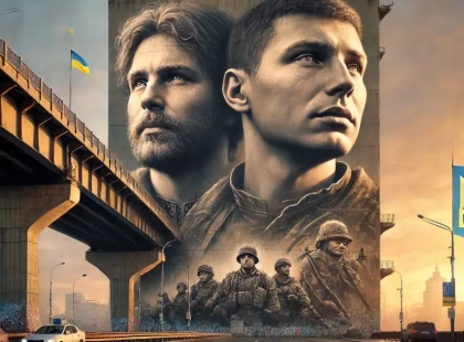 Нове графіті на Дарницькому мосту: вшанування героїв України