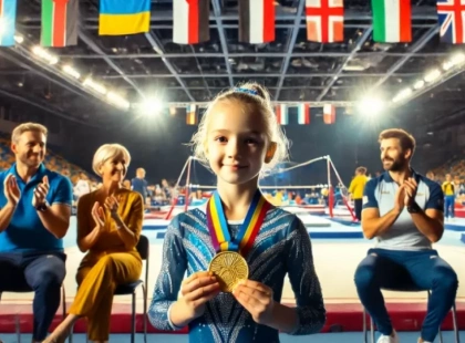 6-річна киянка здобула три золоті медалі на міжнародному турнірі з художньої гімнастики