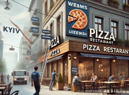 У Києві Trump Pizza Station змінює назву після рішення Трампа