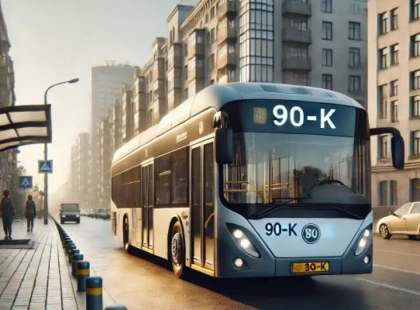 Автобус №90 у Києві змінює маршрут: нова схема руху з 10 березня