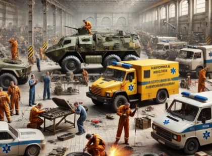 Київські комунальники відремонтували понад 20 машин для військових