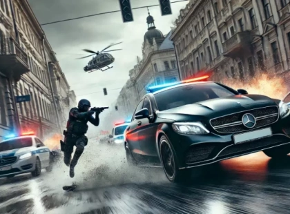 Перегони зі стріляниною у Києві: поліція розшукує водія Mercedes