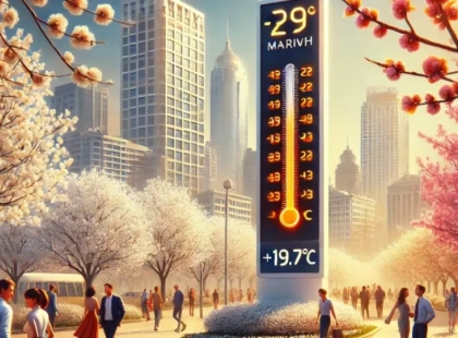 У Києві зафіксували нові температурні рекорди: майже +20°C у березні
