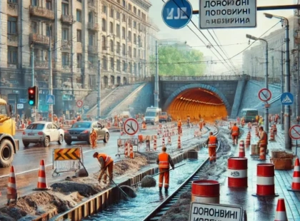 15 березня обмеження руху на вулицях Довженка, Теліги та в тунелі, як спланувати поїздку