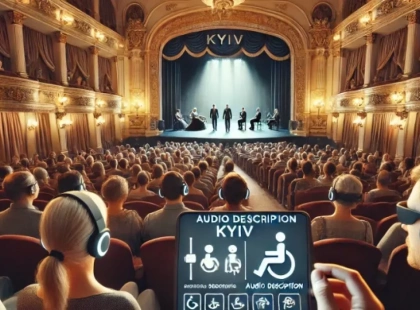 Київські театри адаптують вистави для людей із порушеннями зору