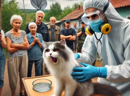 Сказ у кота в Київській області: фахівці закликають до обережності