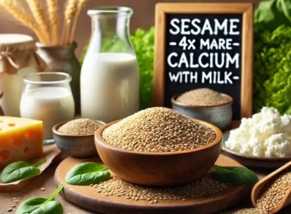 Цей продукт має в 4 рази більше кальцію, ніж молоко