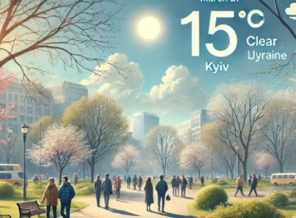 Прогноз погоди у Києві на 27 березня: температура, вітер, хмари
