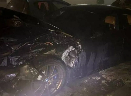 У Києві сталося загоряння BMW в підземному паркінгу: подробиці