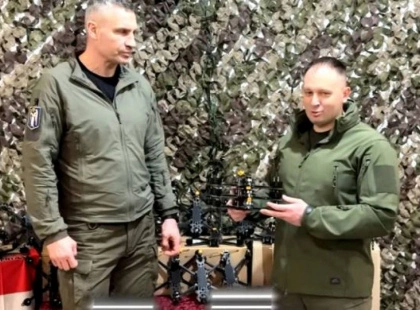 Кличко передав дрони, автівки та системи РЕБ ЗСУ на фронті