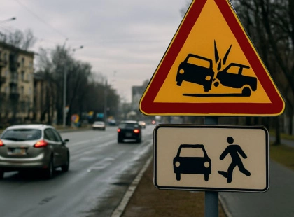 У Києві встановлюють нові знаки на аварійно небезпечних ділянках