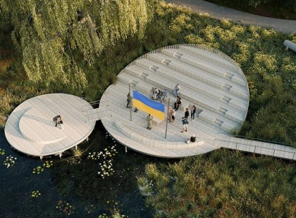 У Макарові розпочали будівництво "Амфітеатру відновлення": новий простір для відпочинку та відновлення