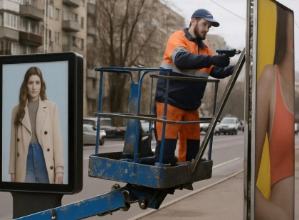 Київ очищають від незаконних рекламних конструкцій: де цього тижня прибиратимуть рекламу