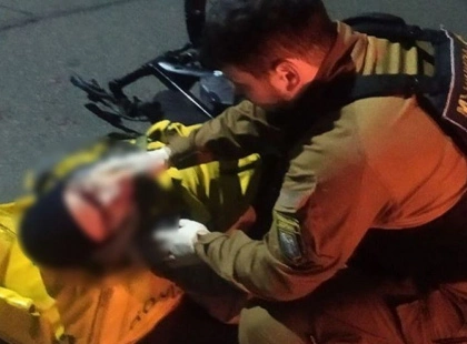 П’яний кур’єр ледь не вбився на велосипеді під час комендантської години на Оболоні