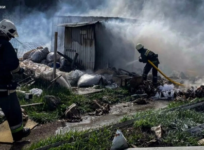 Пожежа на Фастівщині: рятувальники ліквідували загоряння побутових відходів та споруд