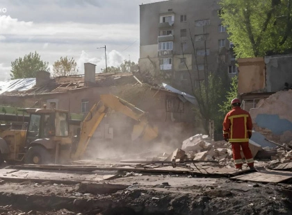 У Києві завершили ліквідацію наслідків обстрілу у Святошинському районі