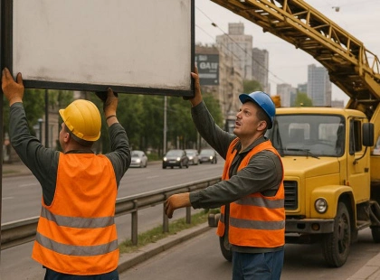 Де у Києві демонтують незаконну рекламу 28 квітня — 2 травня 2025