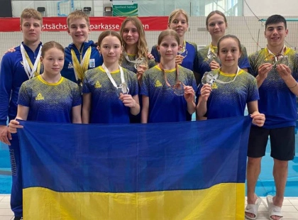 Юнацька збірна України зі стрибків у воду — найсильніша на міжнародному турнірі в Дрездені